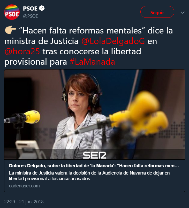 Ser hombre no es delito Entra el PSOE en el gobierno y ocurre esto democracia
